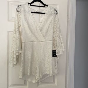 White Lace Lulus Romper